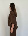 Tensione In - Camicia scatoletta moro