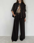Dixie - Pantalone con cintura inserita moro