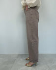 Dixie - Jeans barrel beige invecchiato