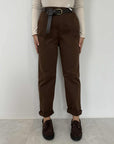 SusyMix - Pantalone sigaretta moro
