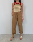 Haveone - Pantalone leggero cammello