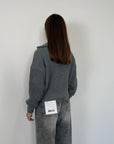 SusyMix - Maglioncino mezza zip grigio