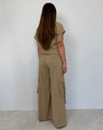 Tensione In - Pantalone cupro cargo