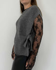 Haveone - Gilet con fiocchi grigio