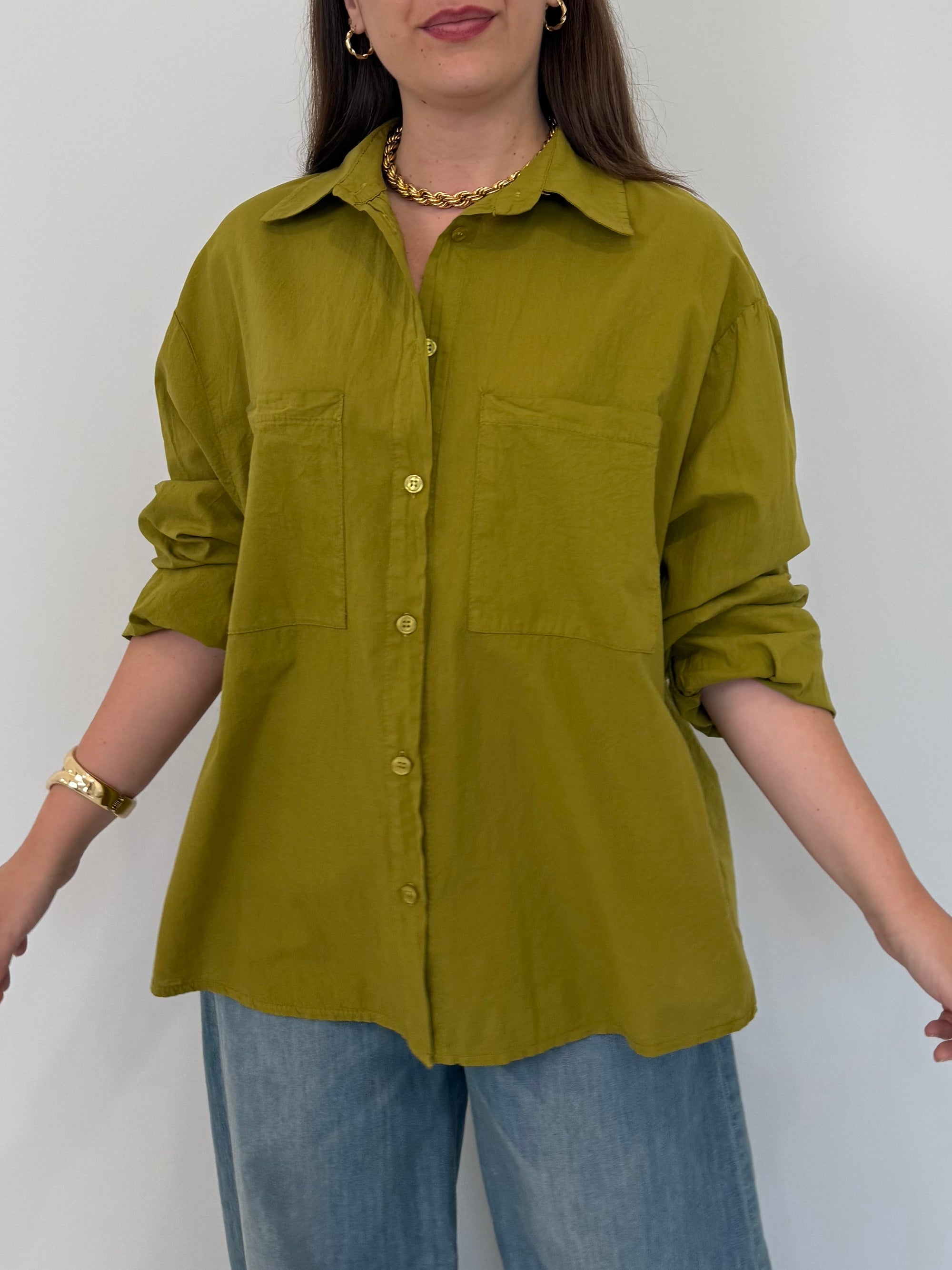 Haveone - Camicia doppia tasca olio