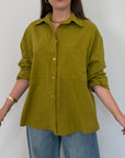 Haveone - Camicia doppia tasca olio