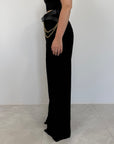 Haveone - Pantalone con cintura catena nero
