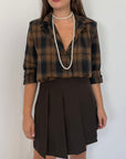 SusyMix - Camicia in flanella con collana perla
