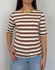 SusyMix - Maglia al gomito righe moro
