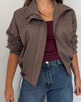 SusyMix - Bomber check bordeaux e blu