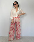 Haveone - Pantalone water color fucsia