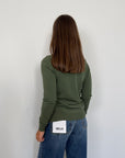 Haveone - Maglioncino basic girocollo verde