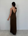 Haveone - Abito scollo quadrato moro