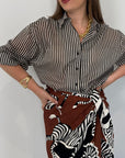 Tensione In - Camicia millerighe nera
