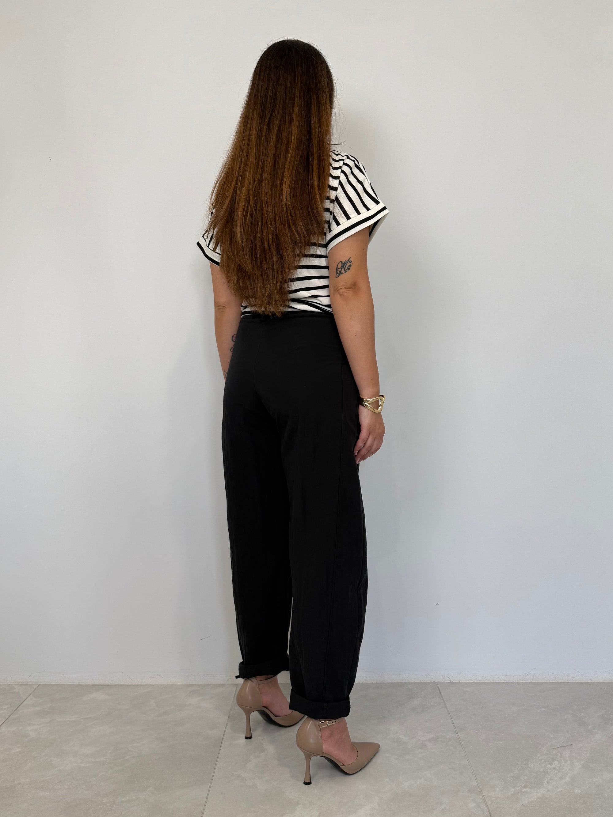 SusyMix - Pantalone stellina paracudete nero