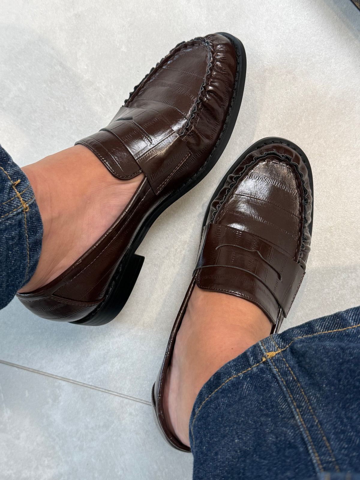 Mocassino cocco moro