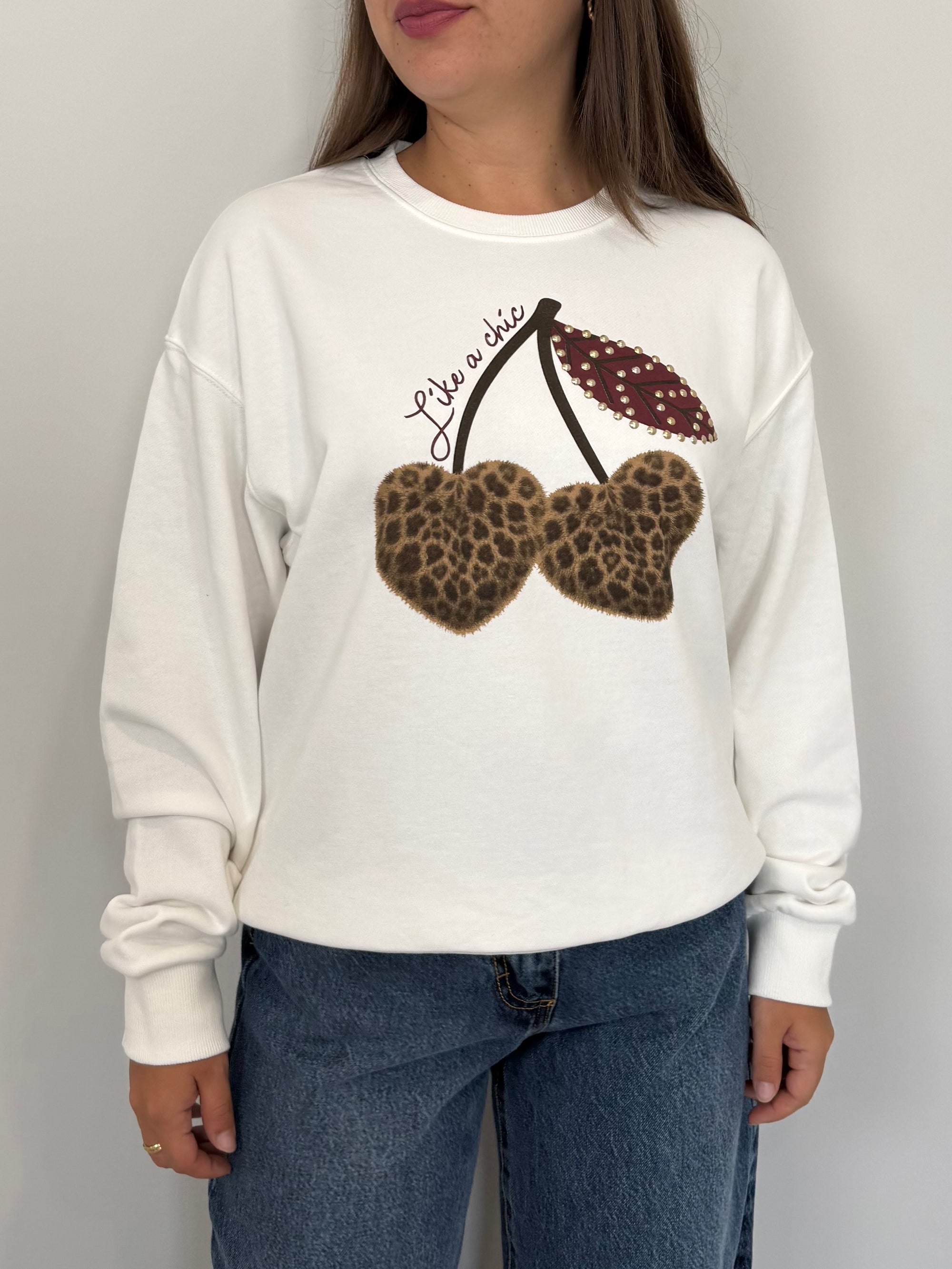 Civico23 - Felpa cherry animalier