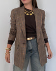Haveone - blazer check moro e blu