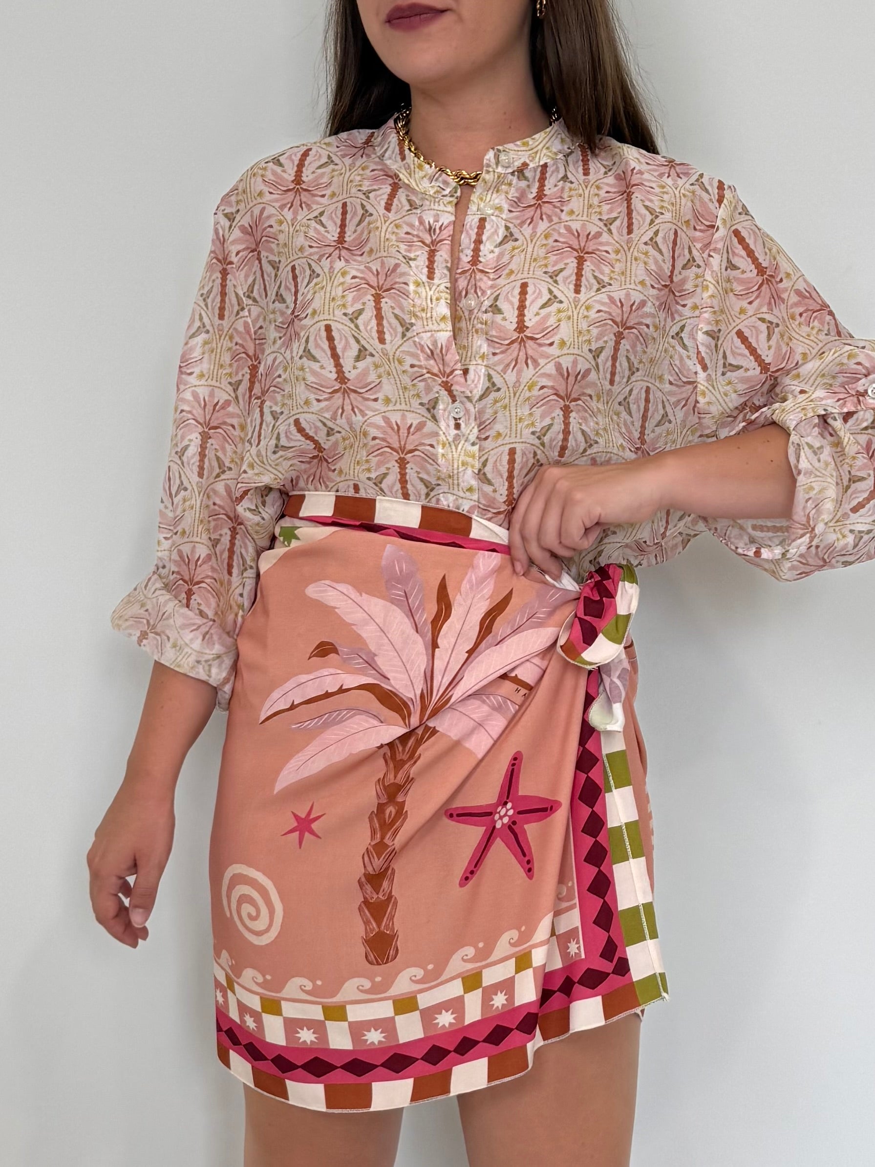 Haveone - Gonna pareo palma rosa