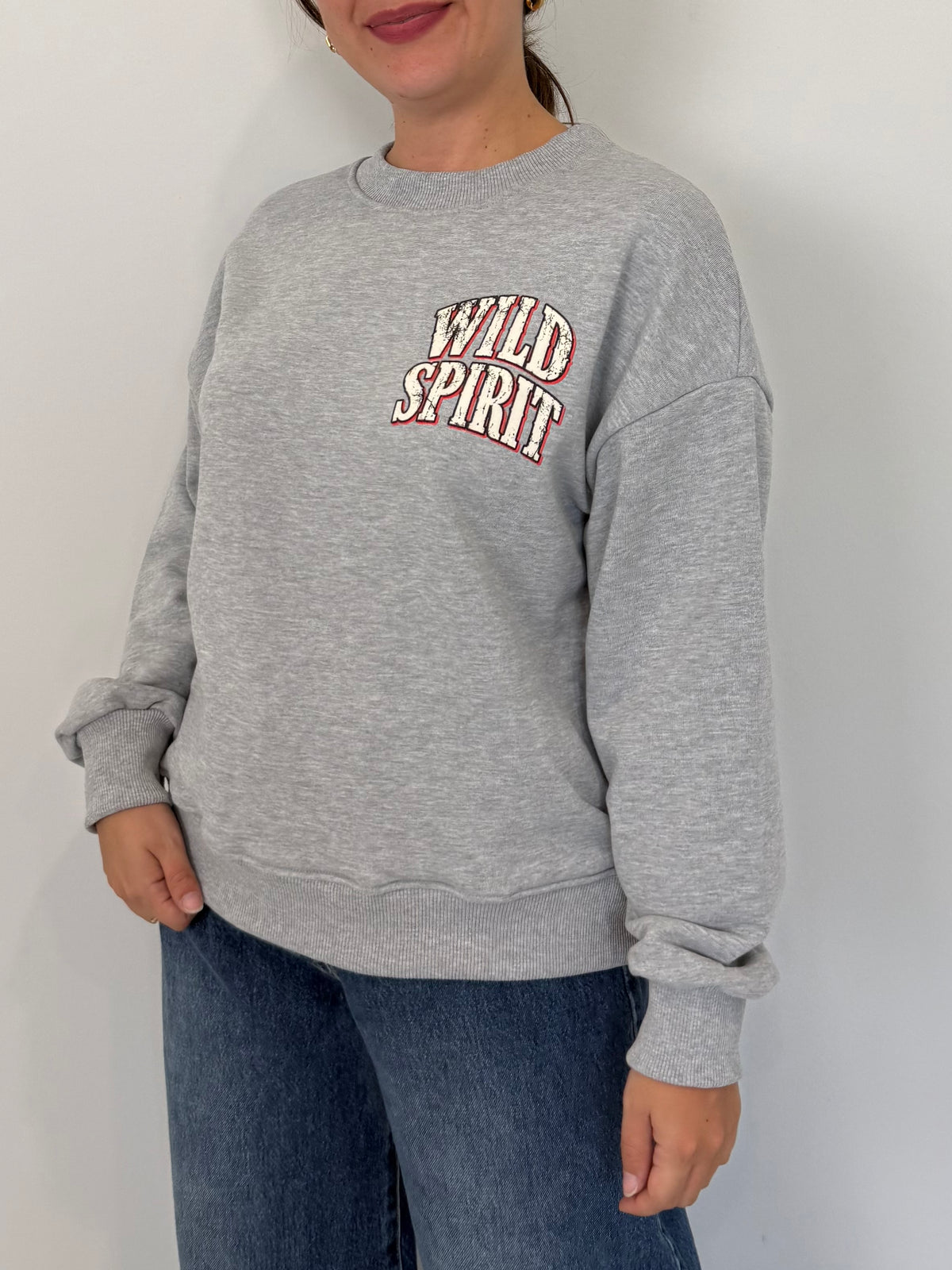Haveone - Felpa wild spirit grigia
