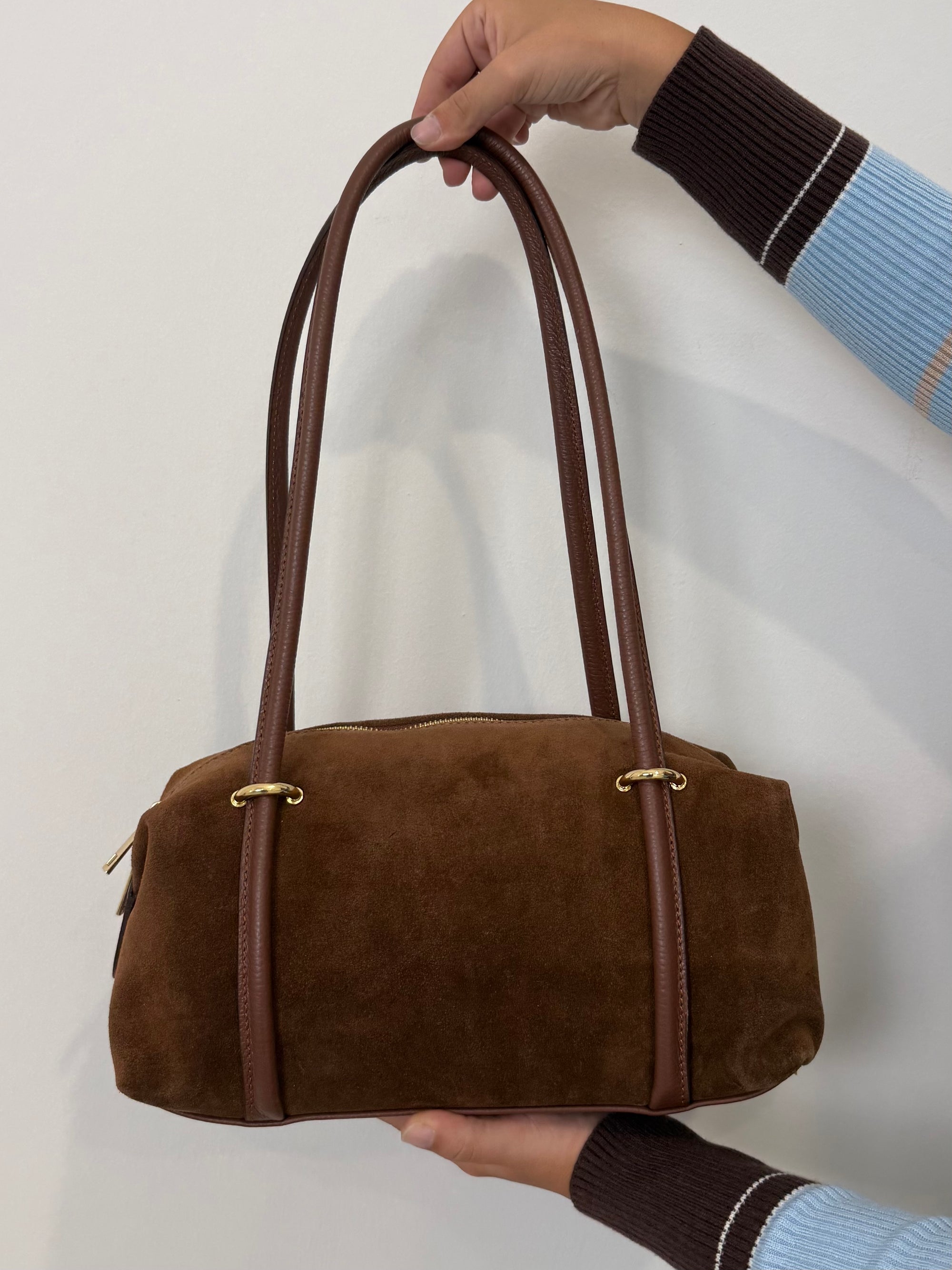 Civico23 - Borsa maxi a spalla in vera pelle cuoio