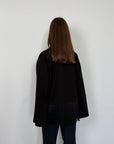 Haveone - Maglia con frange nera