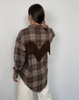 Tensione In - Camicia con frange moro