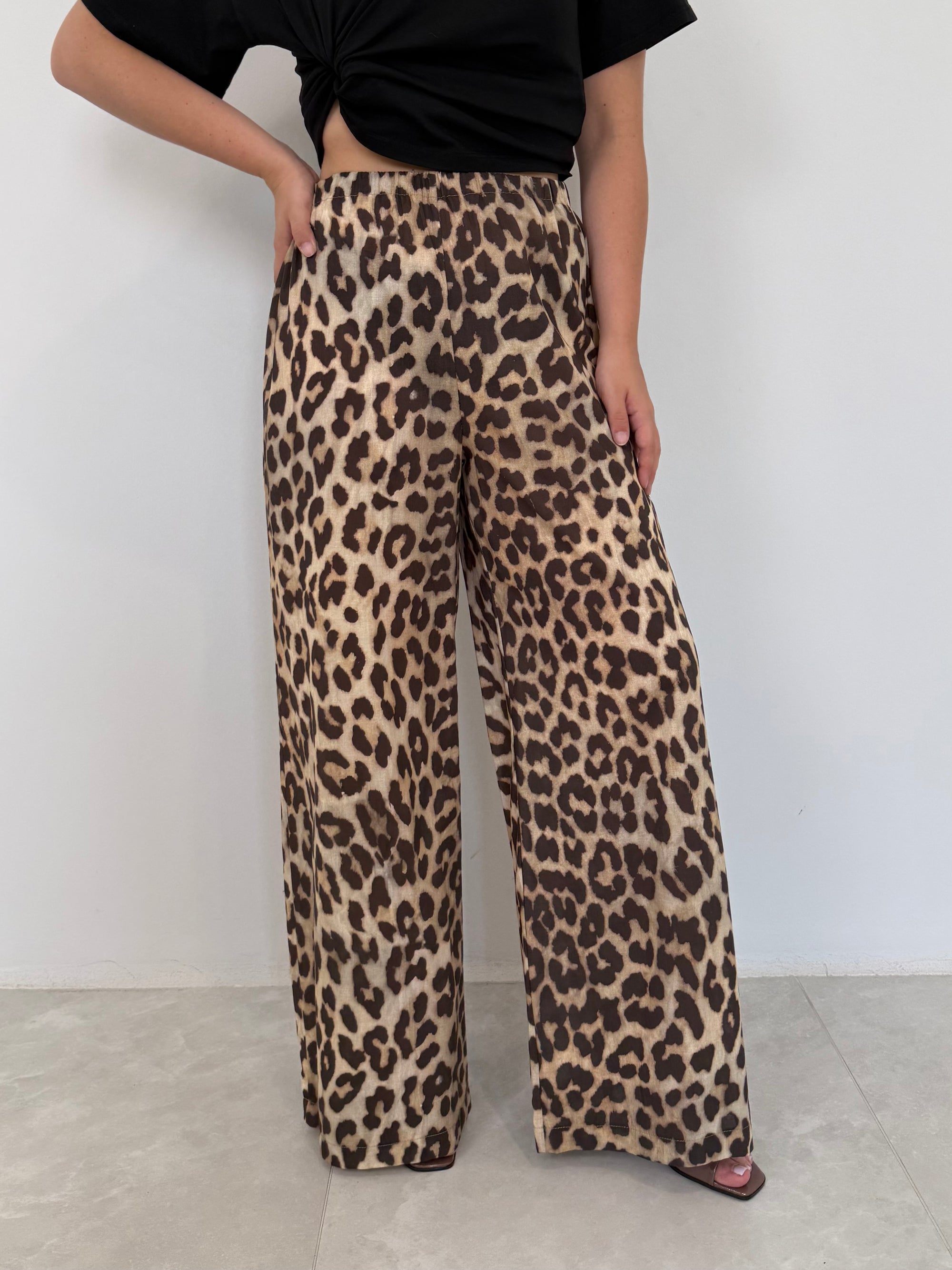 Haveone - Pantalone in cotone maculato