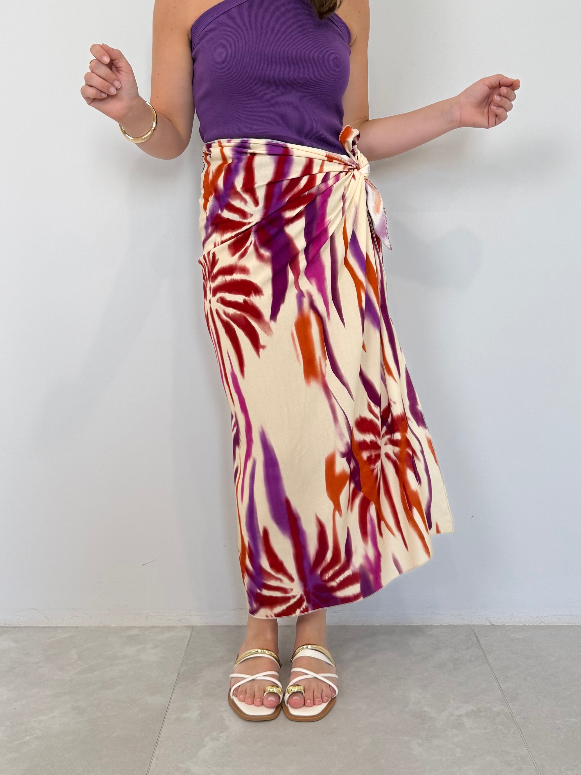 Haveone - Gonna pareo lunga tropical multicolor