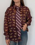 Tensione In - Camicia con ghepardi e cravatta