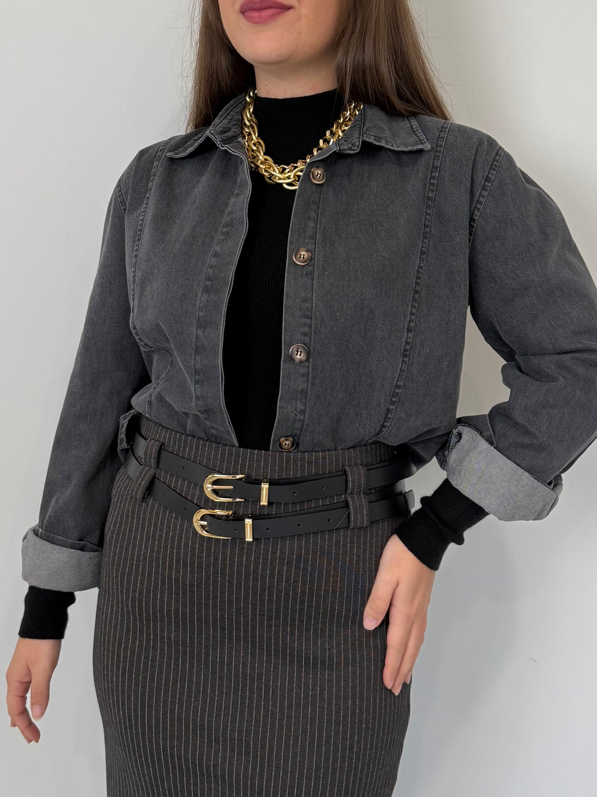 SusyMix - Camicia in denim sagomata