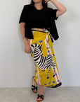 Haveone - Gonna pareo lunga con zebre gialle