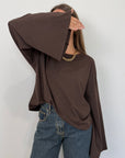 Haveone - Maglia manica trapezio moro