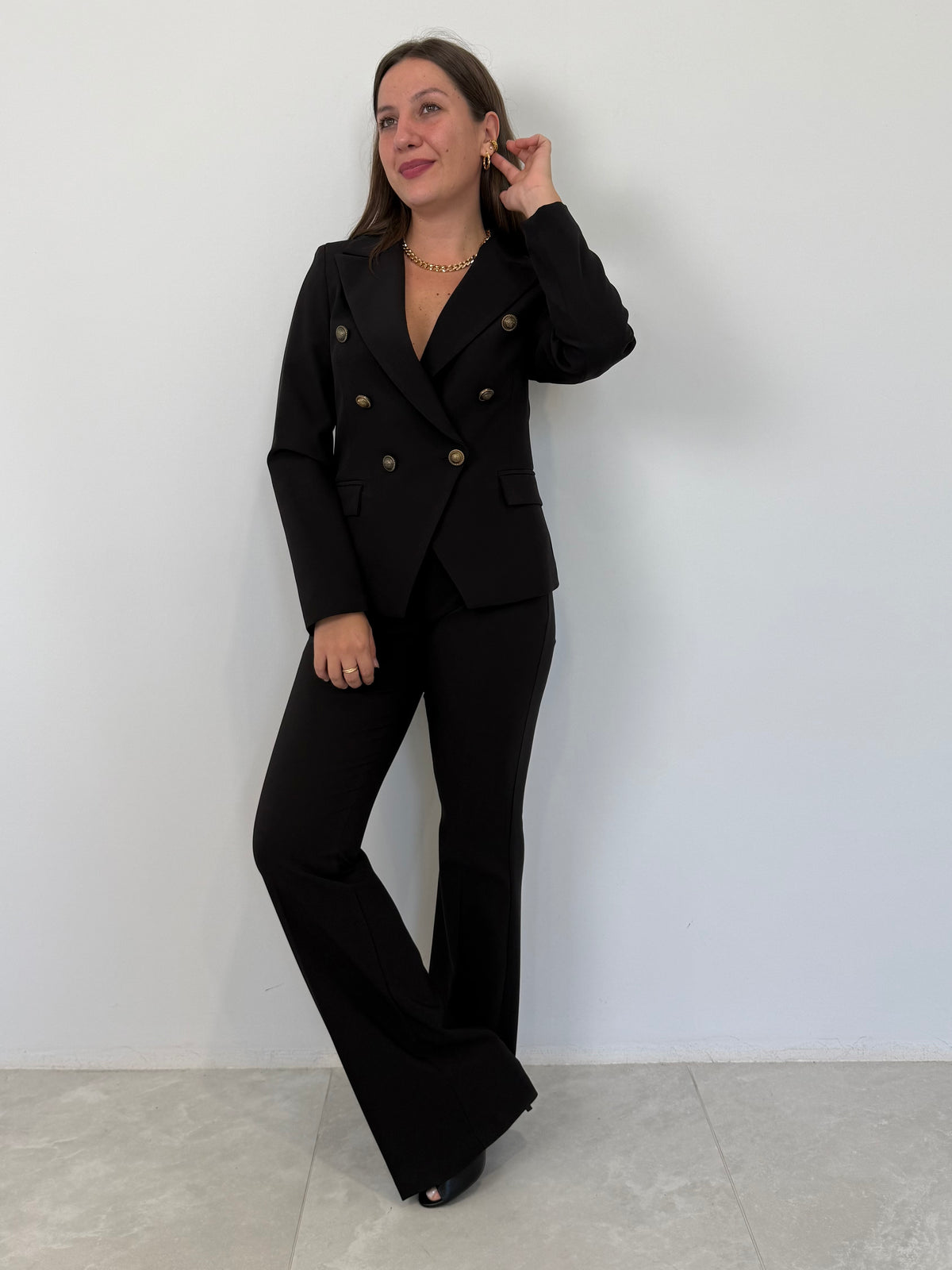 SusyMix - Pantalone a zampa nero