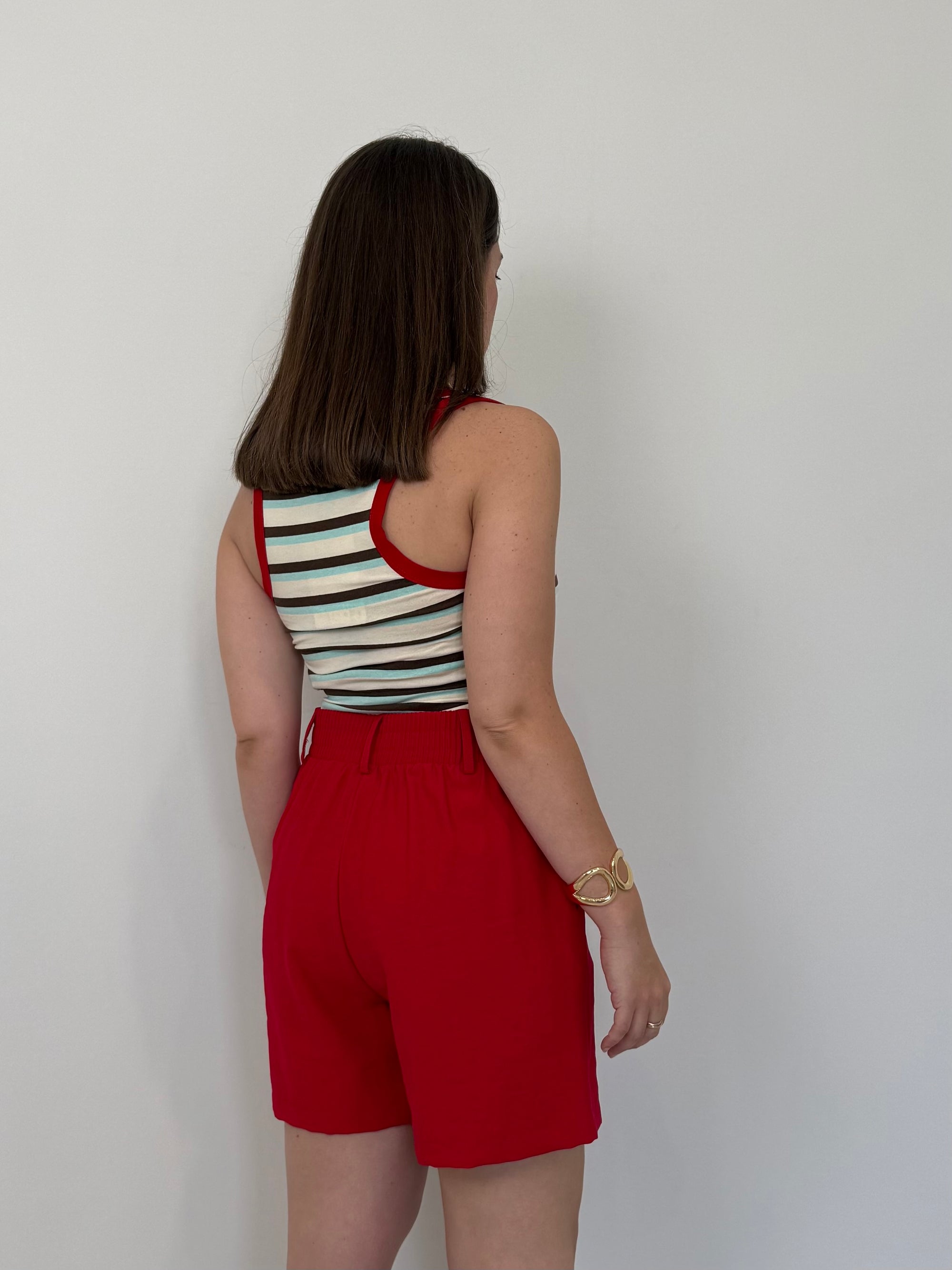 Haveone- Short Iris rosso
