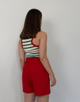Haveone- Short Iris rosso