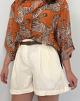 Haveone - Short in cotone con pence burro