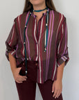 Haveone - Camicia millerighe con collana