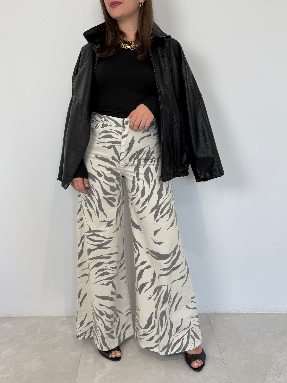 Haveone - Jeans Tokyo zebrato