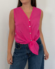 Tensione In - Camicia smanicate fuxia