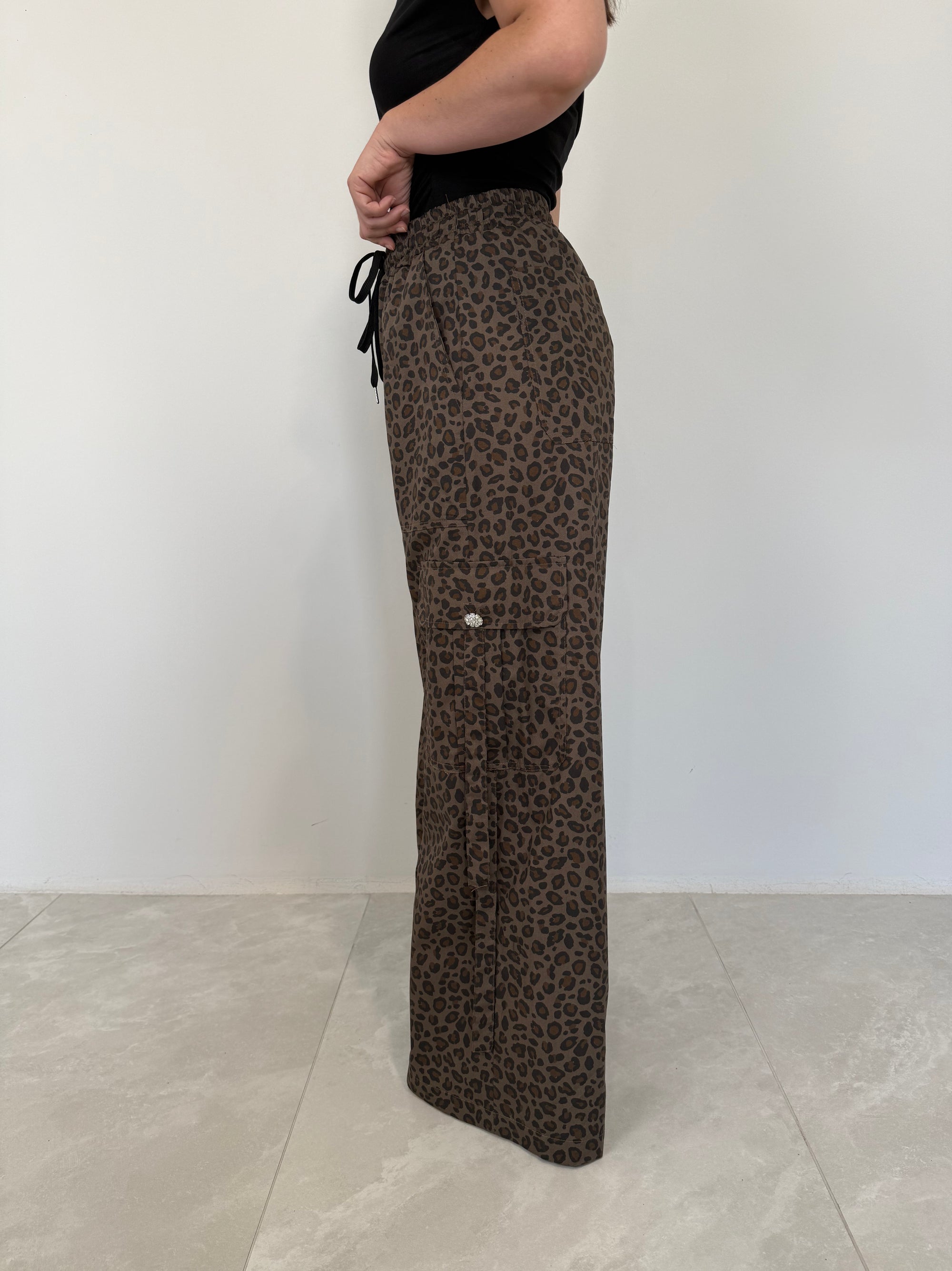 Tensione In - Pantalone cargo animalier