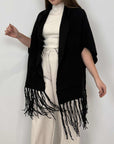 Two Way - Cardigan mantella nera