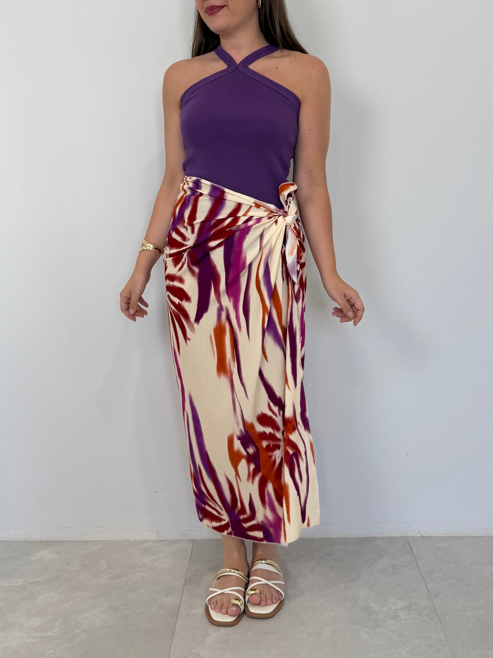 Haveone - Gonna pareo lunga tropical multicolor