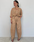 Haveone - Pantalone barrel nocciola