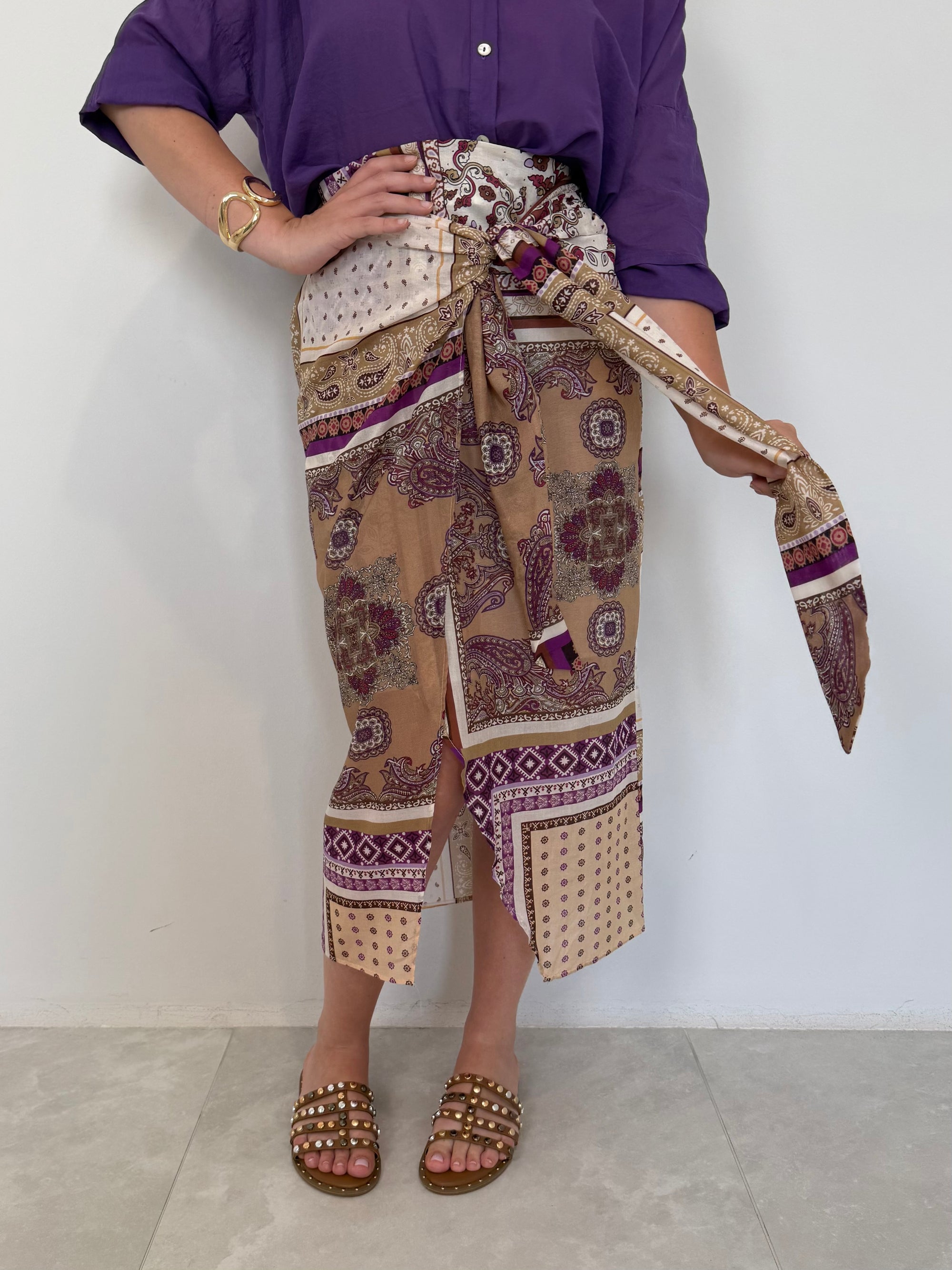 SusyMix - Gonna portafoglio paisley viola