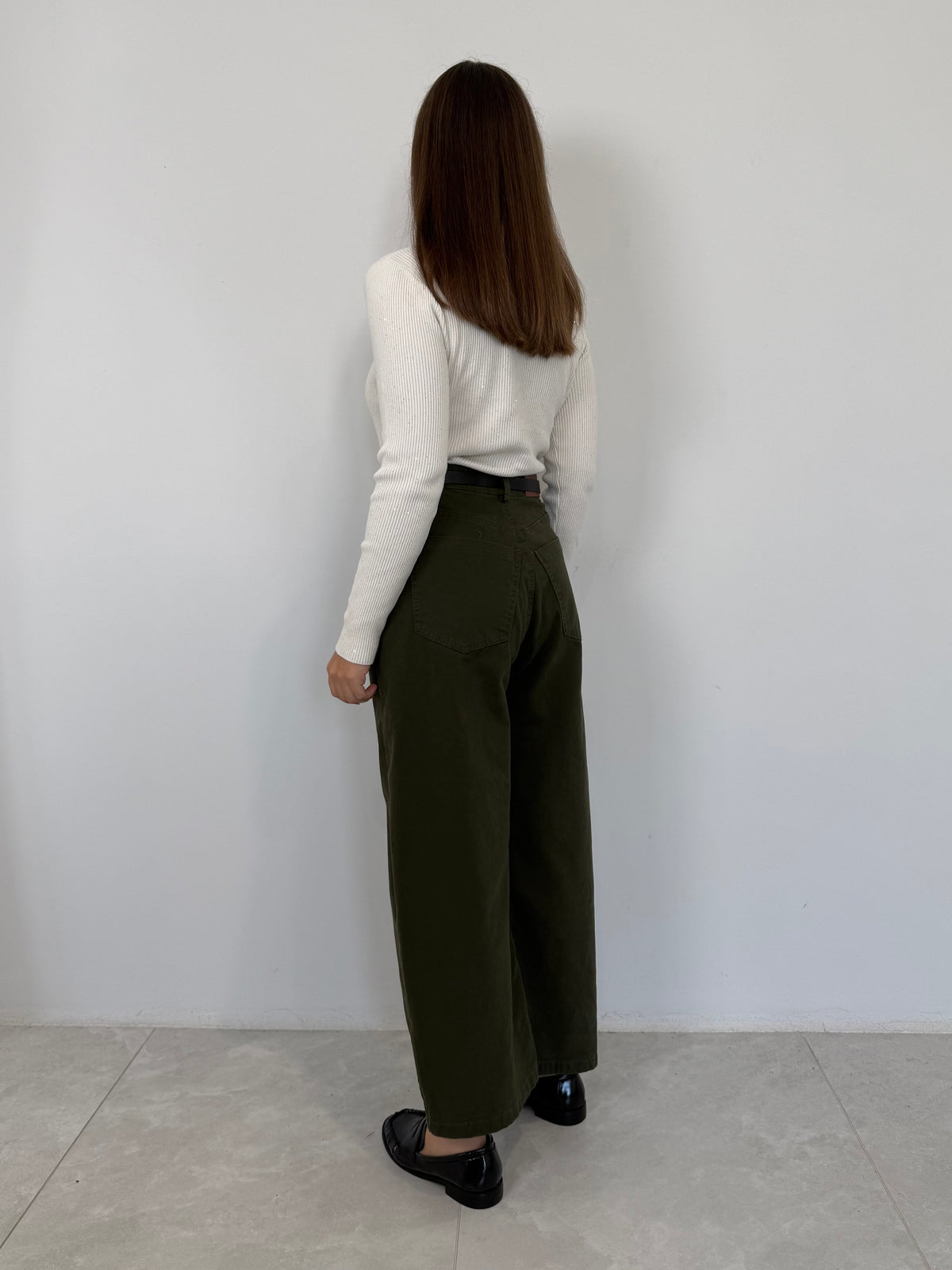 Tensione In - Jeans barrel verde