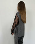 Haveone - Gilet con fiocchi grigio