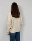 SusyMix - Cardigan tre bottoni panna