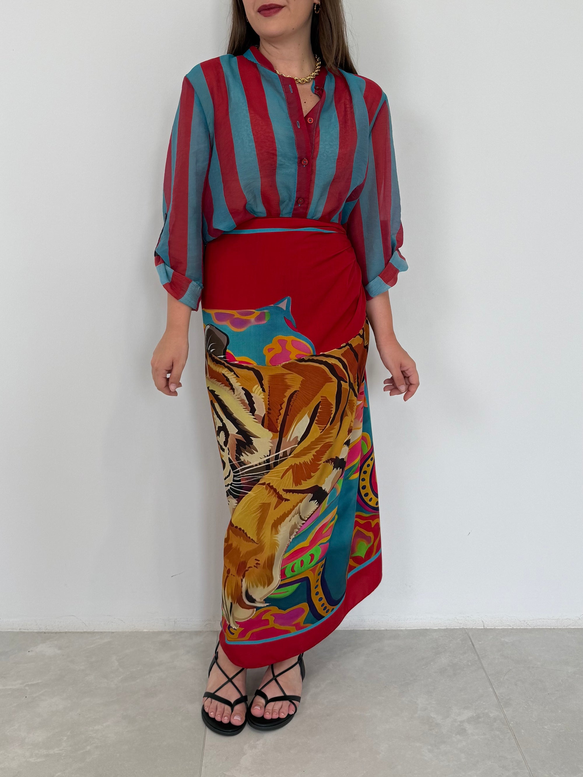 Haveone - Gonna pareo lunga tigre india