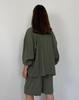 Tensione In - Camicia in cupro verde